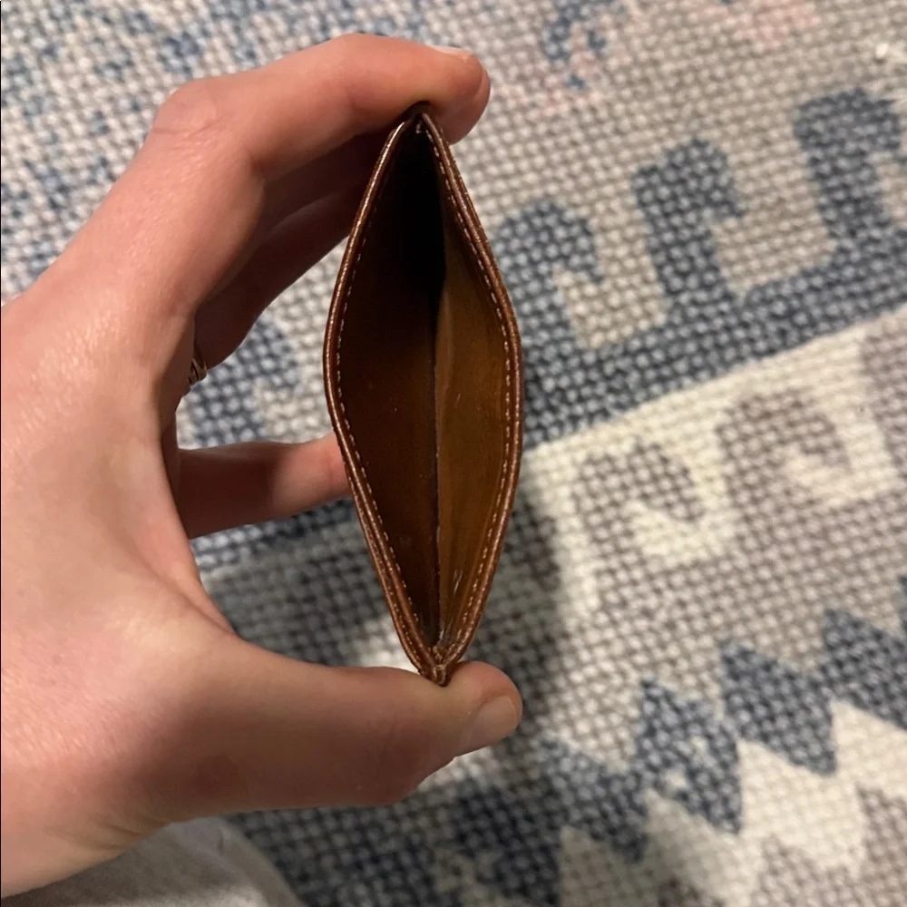 Vintage Coach Brown Leather Slim Card Sleeve - Picture 4 of 4